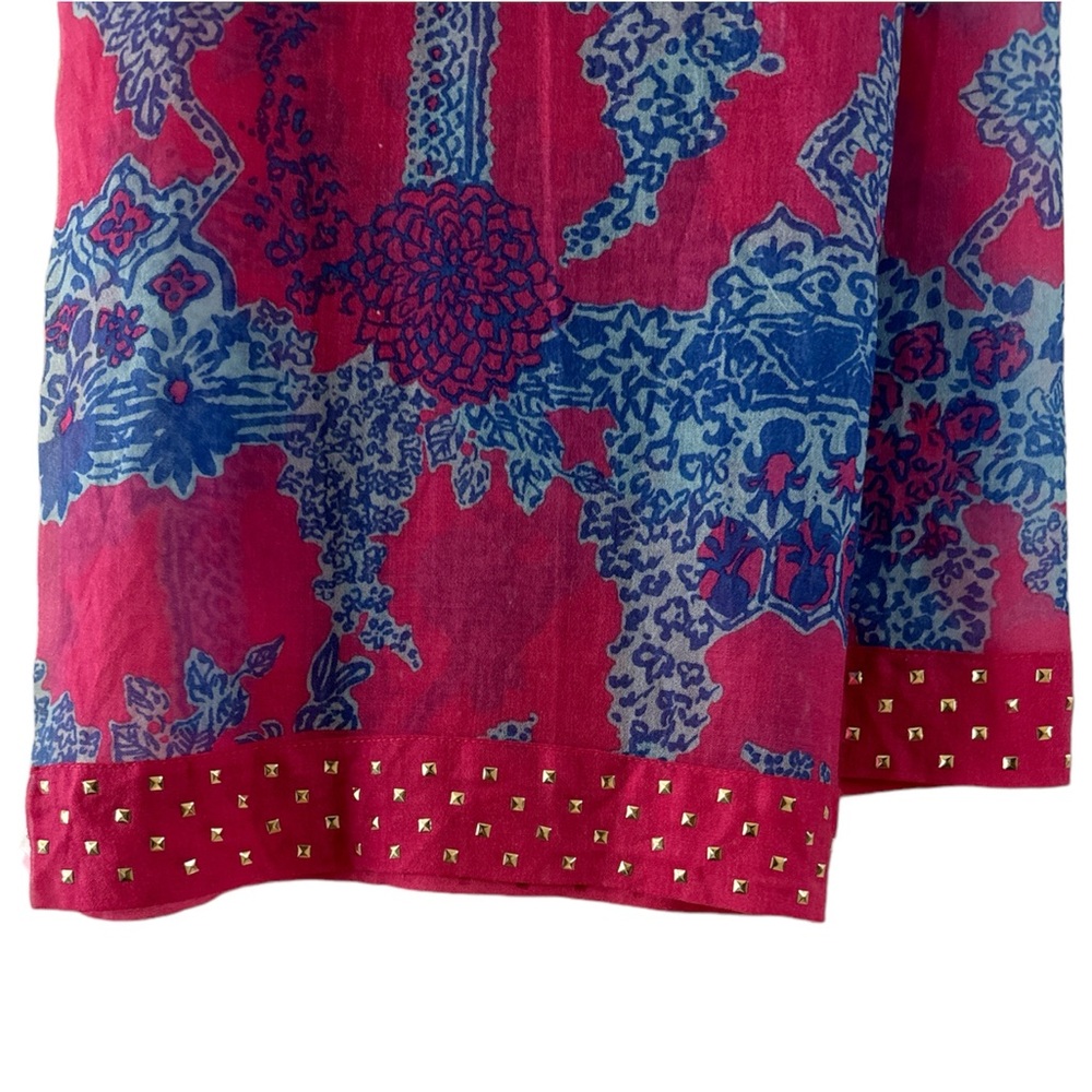 Lily Pulitzer Pink & Blue Bohemian Scarf
